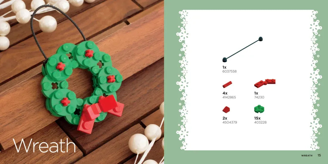 The LEGO Christmas Ornaments Book US - Hardback