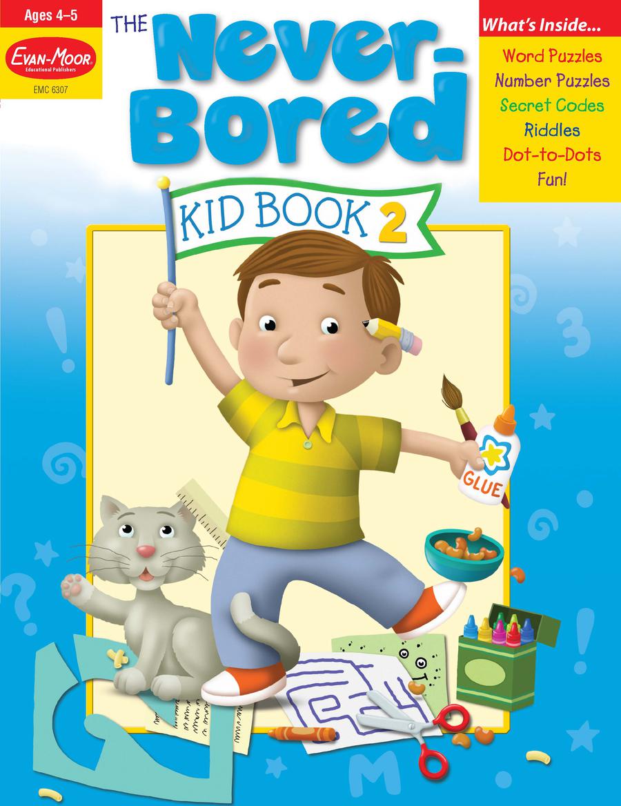 The Never-Bored Kid Book 2, Age 4 - 5 Workbook-Children’s Educational: Language/ literature/ literacy-買書書 BuyBookBook