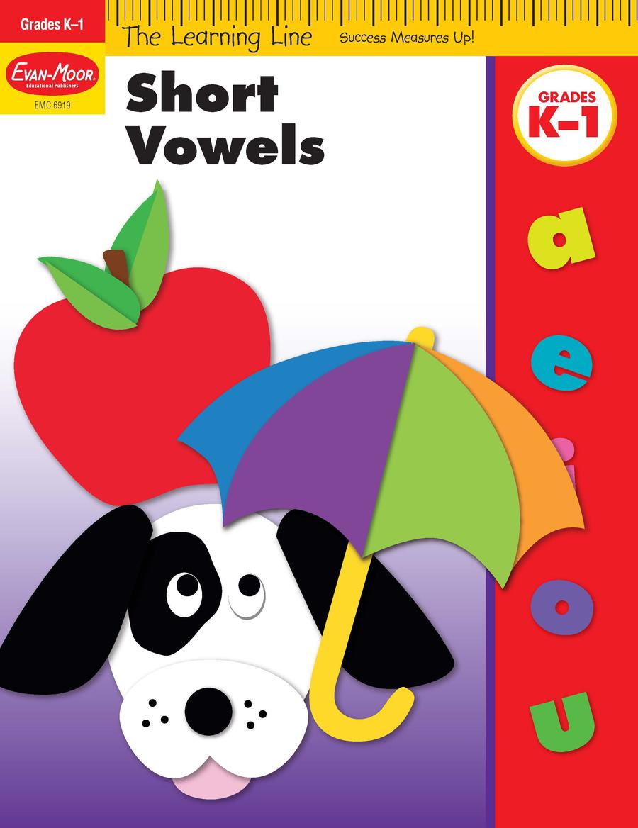 Learning Line: Short Vowels, Kindergarten - Grade 1 Workbook-買書書 BuyBookBook