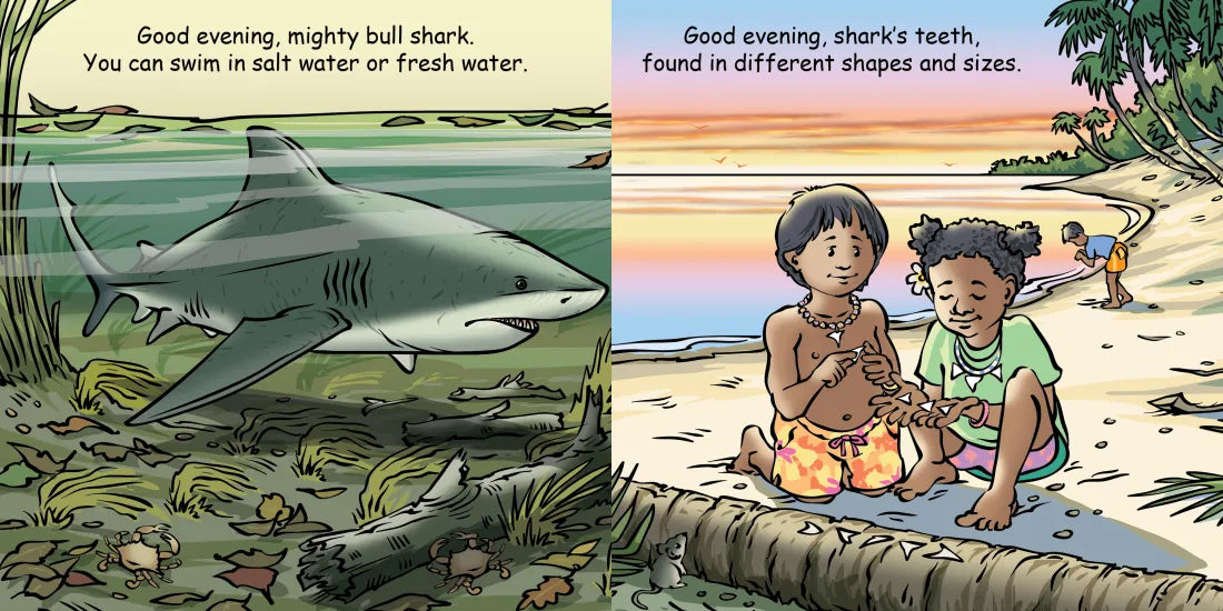 Good Night Sharks US - Board book