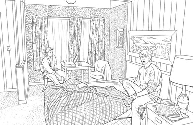 Supernatural: The Official Coloring Book inside page 1