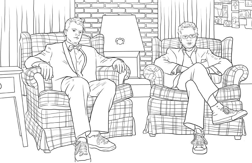 Supernatural: The Official Coloring Book inside page 3