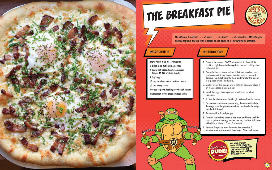Teenage Mutant Ninja Turtles Pizza Cookbook inside page 4