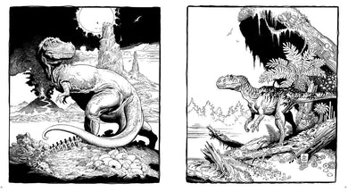 Dinosaurs: A Coloring Book by William Stout inside page 2