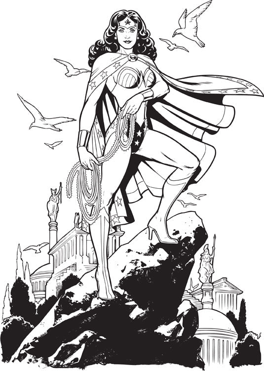 DC Comics: Wonder Woman Coloring Book inside page 2