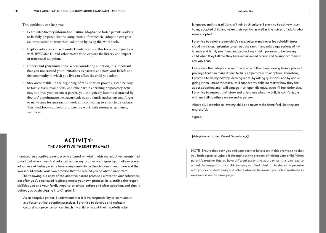 What White Parents Should Know about Transracial Adoption--The Workbook US - Paperback / softback