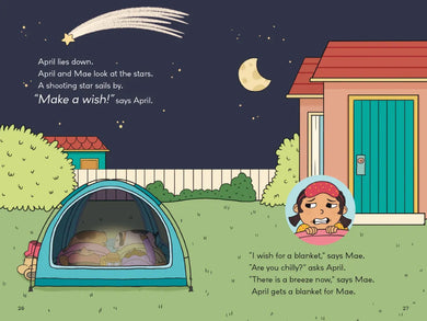 April & Mae and the Sleepover US - Hardback