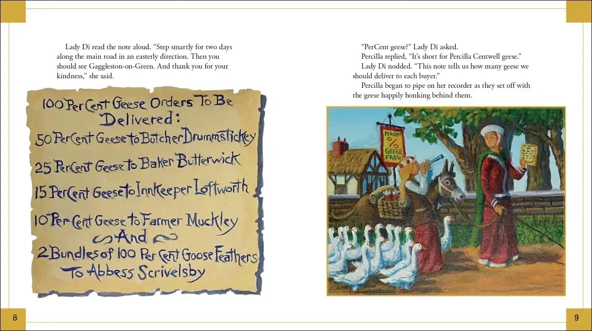 Sir Cumference and the 100 PerCent Goose Chase US - Hardback