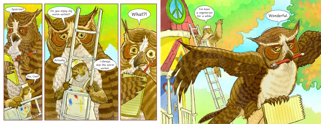 Owl's Fall Feast Fiasco US - Hardback