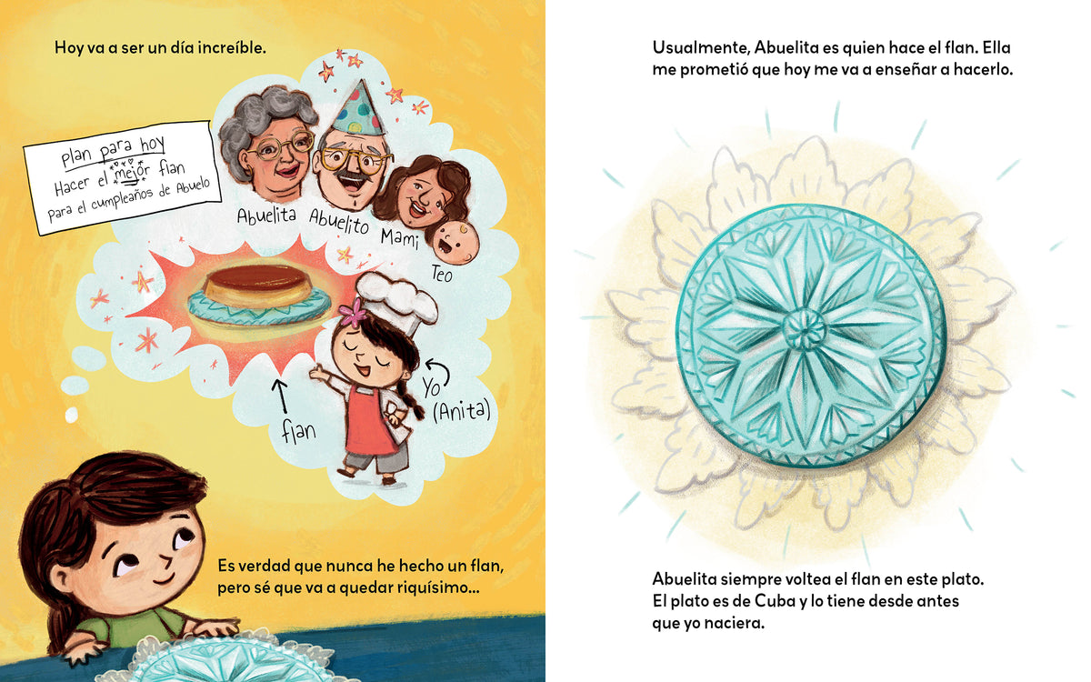 Abuelita y yo hacemos flan (Spanish Edition) interior 1 (ISBN 9781623543990)