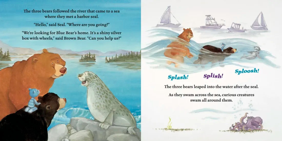 Three Bears of the Pacific Northwest US - Board book