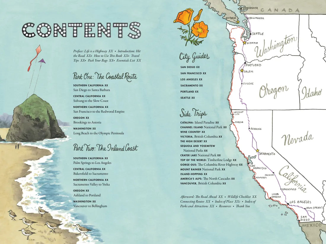 The Best Coast: A Road Trip Atlas US - Paperback / softback