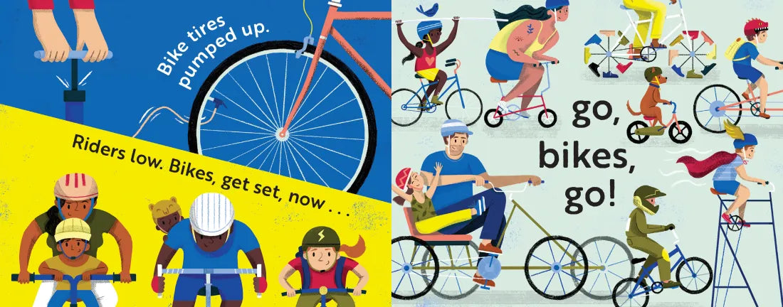 Go, Bikes, Go! A Bike Book for Toddlers 1-3 US - Board book