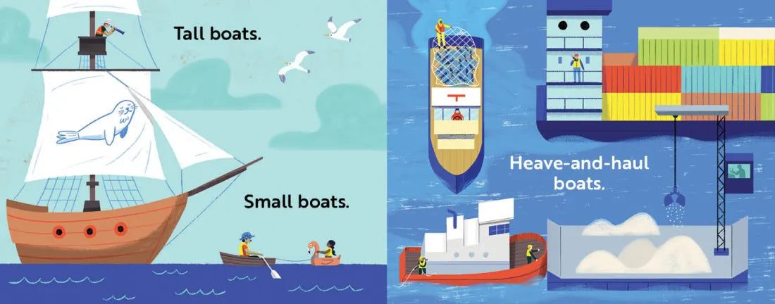 Go, Boats, Go! A Boat Book for Toddlers 1-3 US - Board book