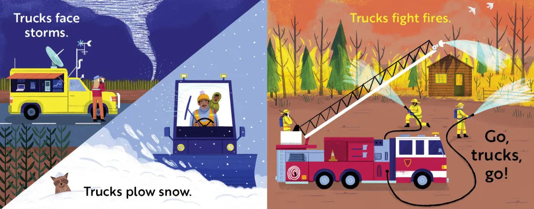 Go, Trucks, Go! A Truck Book for Toddlers 1-3 US - Board book