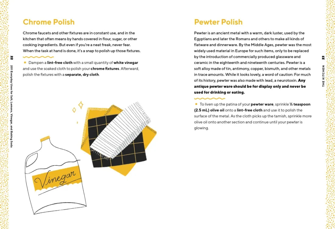 201 Everyday Uses for Salt, Lemons, Vinegar, and Baking Soda US - Paperback / softback