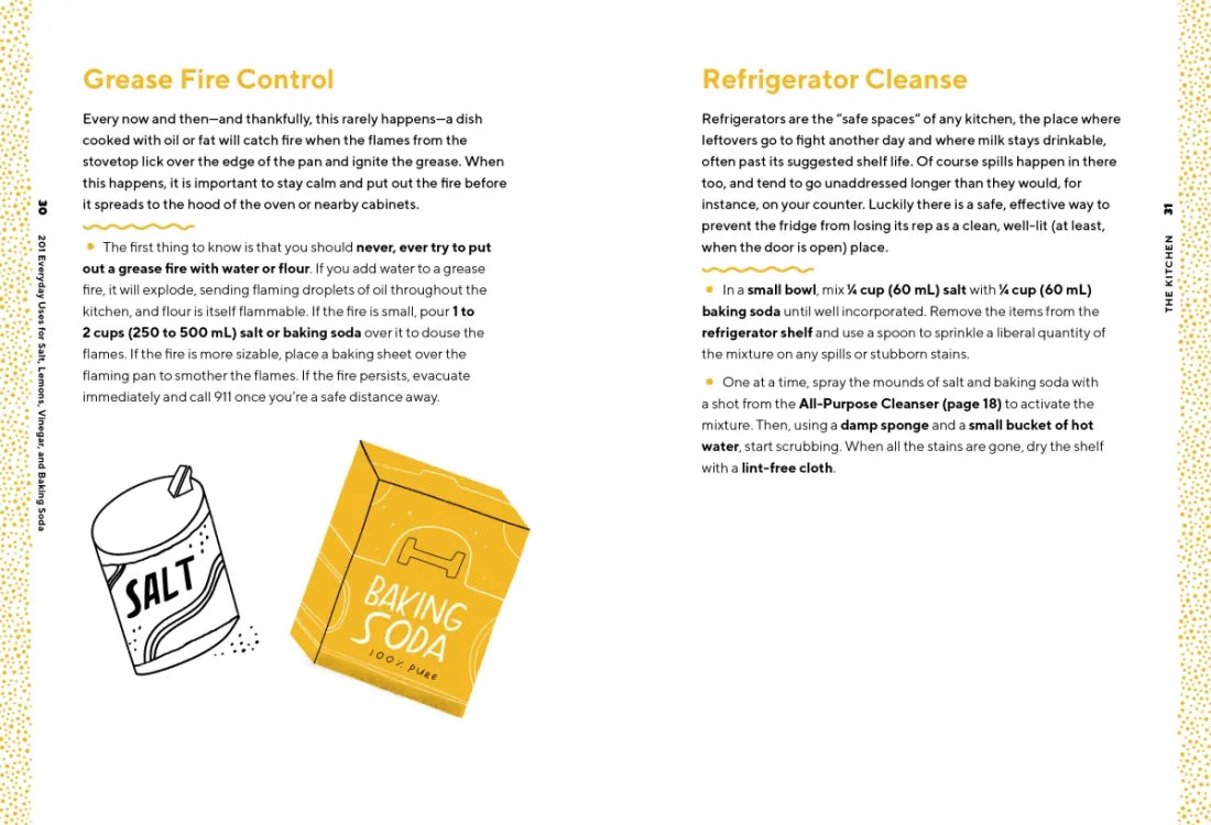 201 Everyday Uses for Salt, Lemons, Vinegar, and Baking Soda US - Paperback / softback