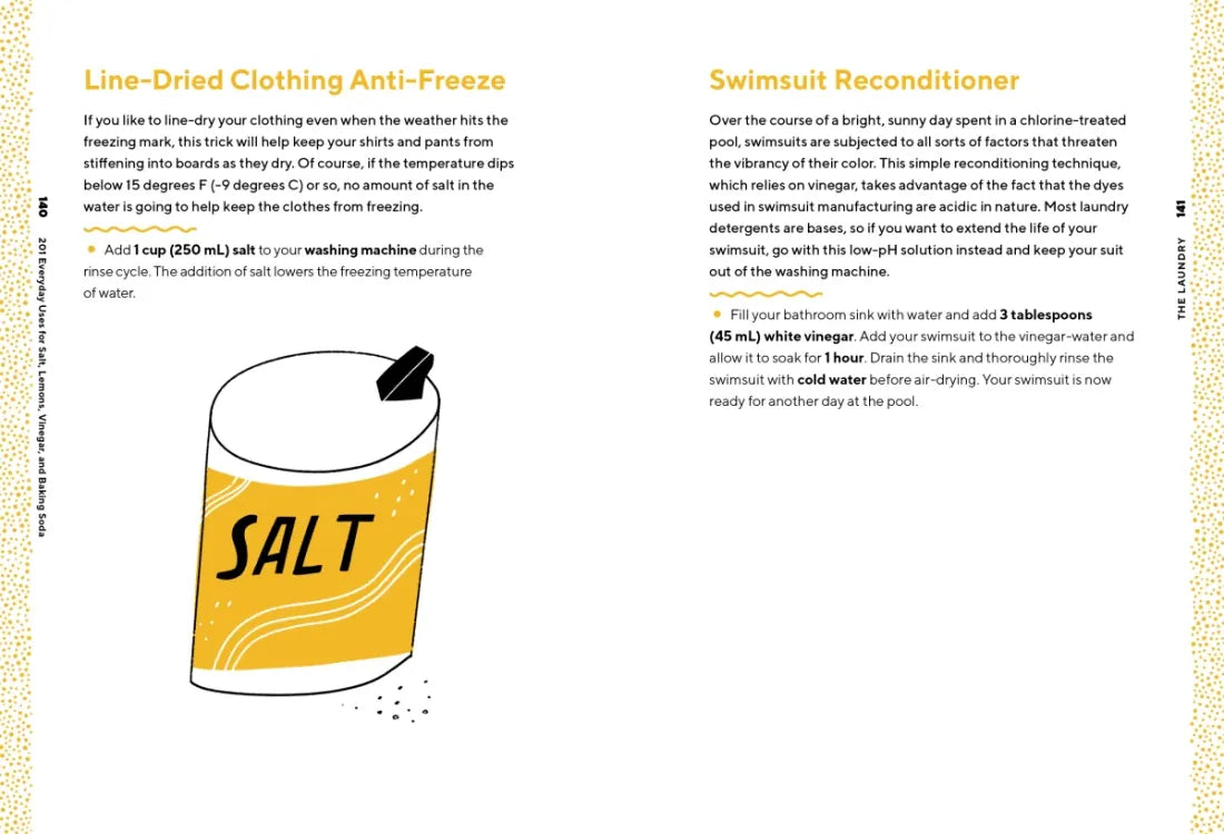 201 Everyday Uses for Salt, Lemons, Vinegar, and Baking Soda US - Paperback / softback