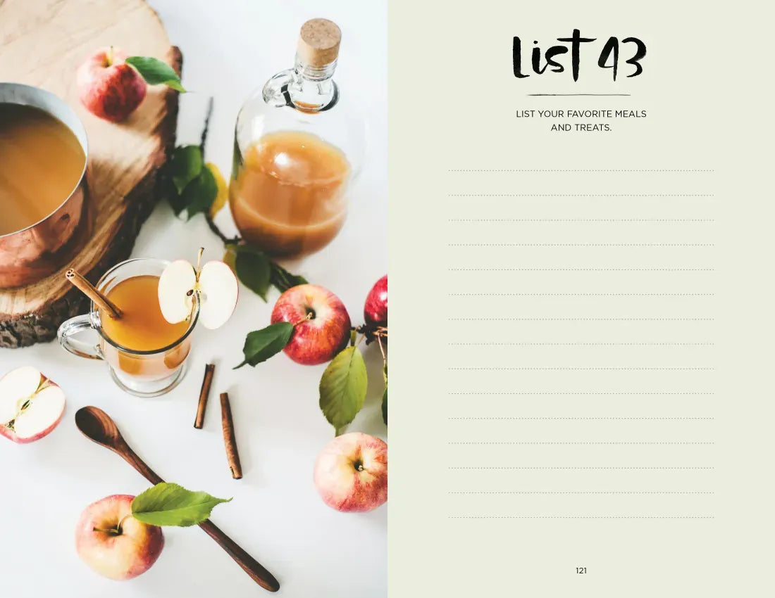 The 52 Lists Project Botanical Pattern US - Diary or journal