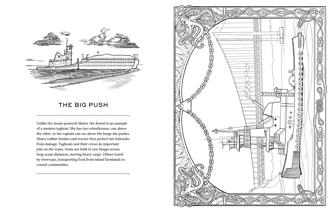 Working Boats Coloring Book US - Paperback / softback