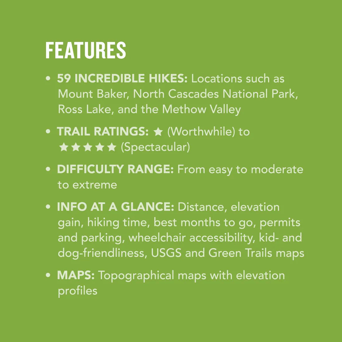 Day Hike Washington: North Cascades, 5th Edition US - Paperback / softback