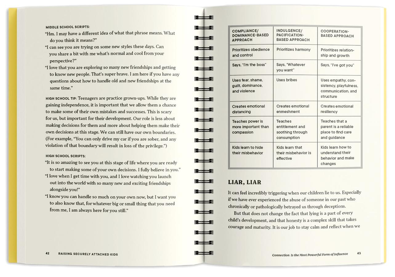 Raising Securely Attached Kids US - Spiral bound