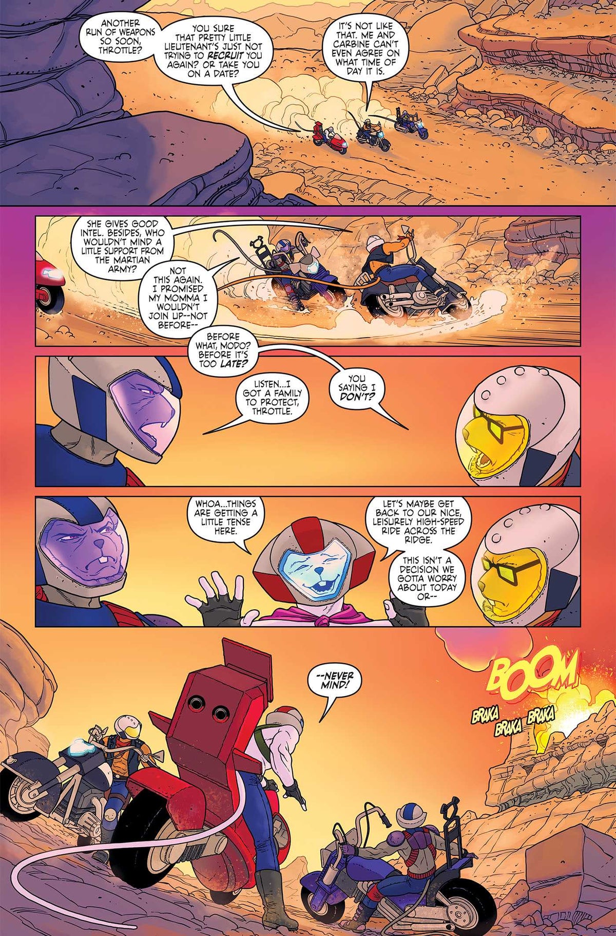 Nacelleverse Vol. 1: Biker Mice from Mars & RoboForce interior 1 (ISBN 9781637157572)