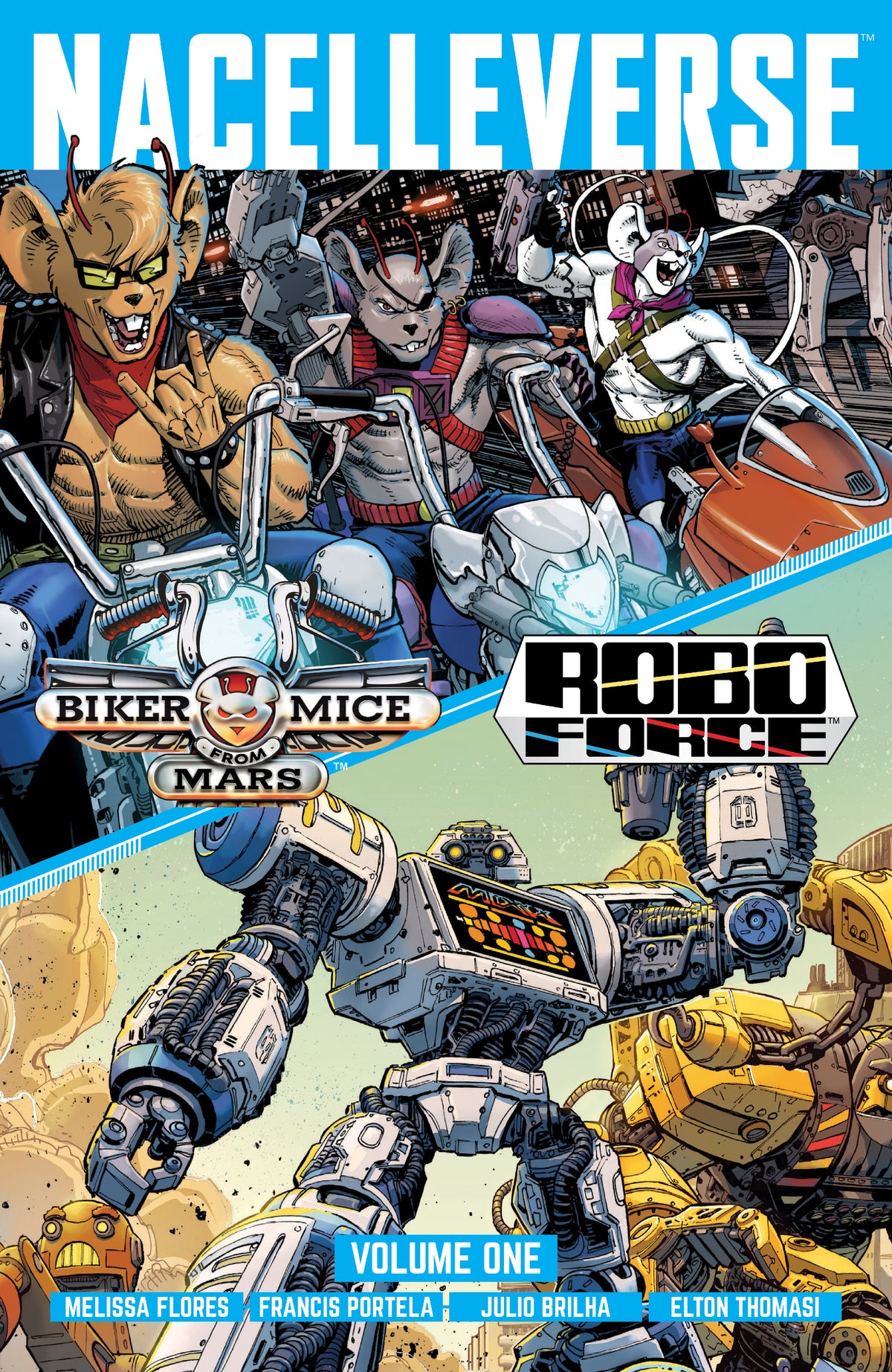 Nacelleverse Vol. 1: Biker Mice from Mars & RoboForce cover (ISBN 9781637157572)