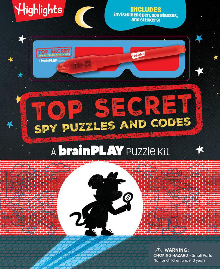 brainPLAY Top Secret Spy Puzzles and Codes-Children’s / Teenage general interest: Hobbies/ quizzes/ toys and games-買書書 BuyBookBook