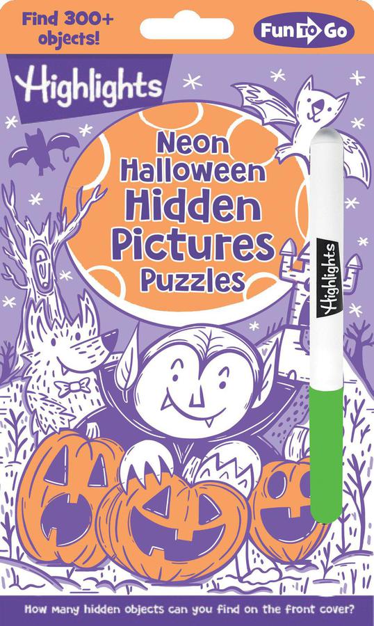 Neon Halloween Hidden Pictures Puzzles-Children’s / Teenage general interest: Places and peoples-買書書 BuyBookBook