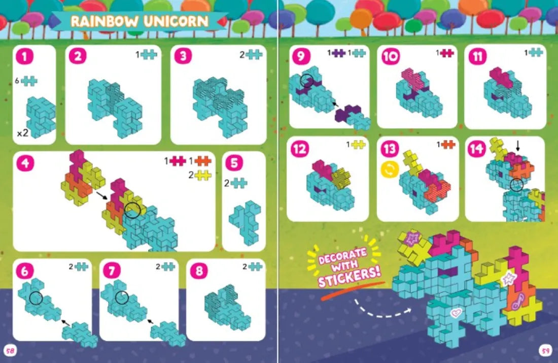 Neon Super Cute Puzzle and Play US - Hardback