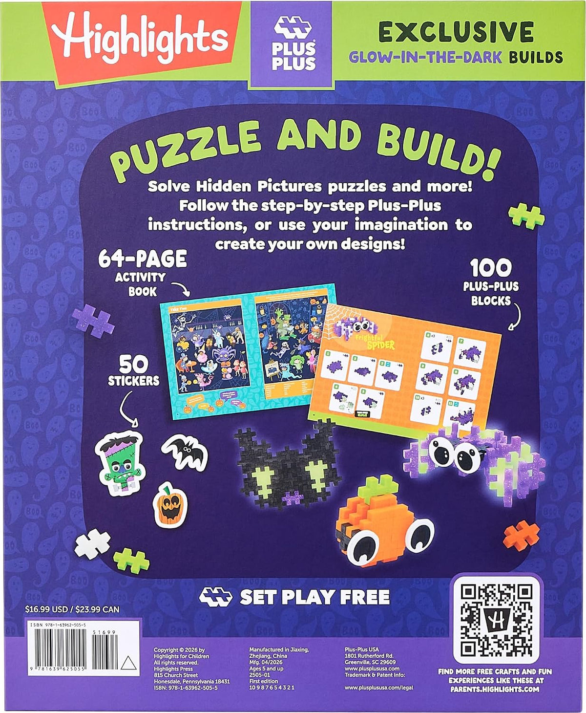 Creepy Creatures Halloween: Build, Puzzle & Play