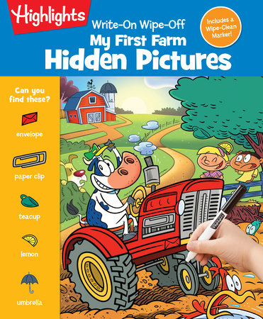 Cover of Write-On Wipe-Off My First Farm Hidden Pictures (ISBN 9781644723364)
