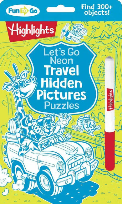 Let's Go Neon Travel Hidden Pictures Puzzles-Children’s / Teenage general interest: Places and peoples-買書書 BuyBookBook