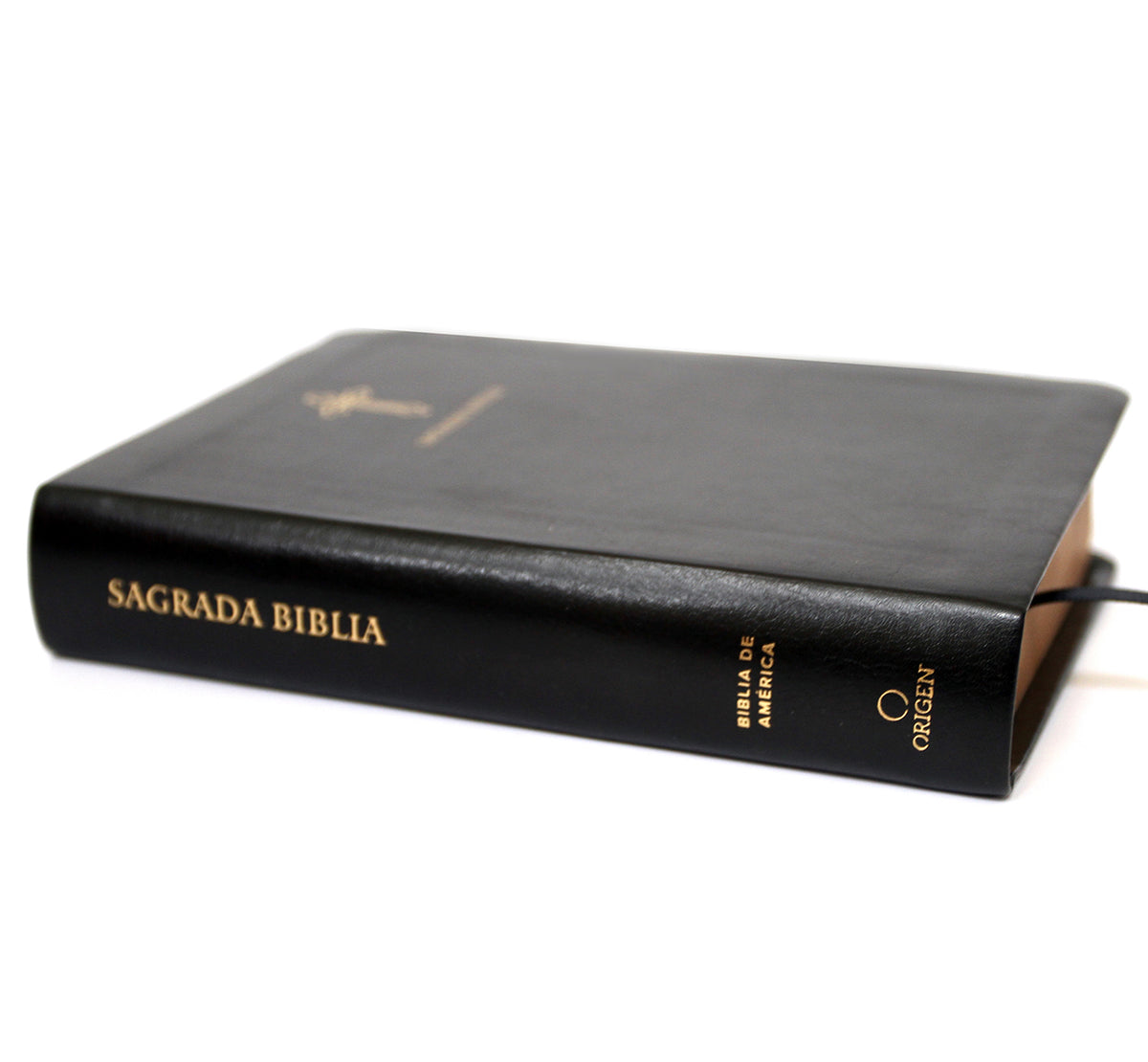 Biblia Católica en español. Símil piel negro, tamaño pequeño / Catholic Bible. Spanish-Language, Leathersoft, Black, Compact interior 2 (ISBN 9781644731628)