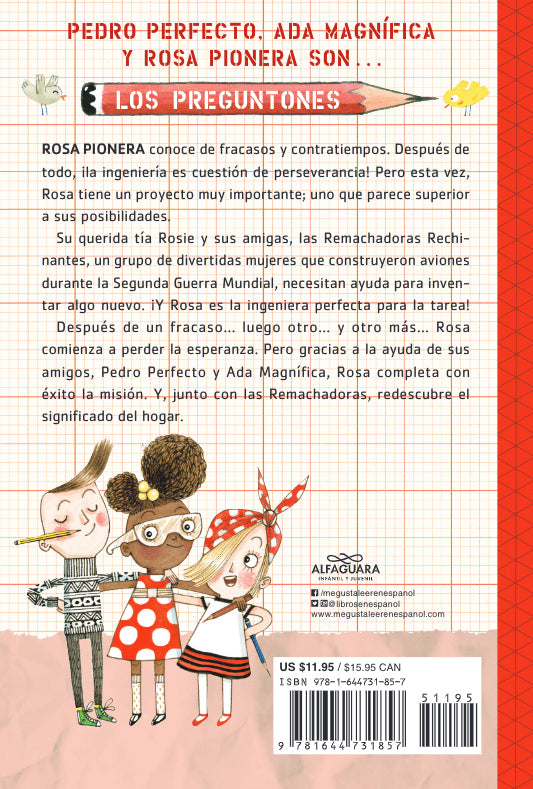 Rosa Pionera y las Remachadoras Rechinantes / Rosie Revere and the Raucous Riveters interior 1 (ISBN 9781644731857)