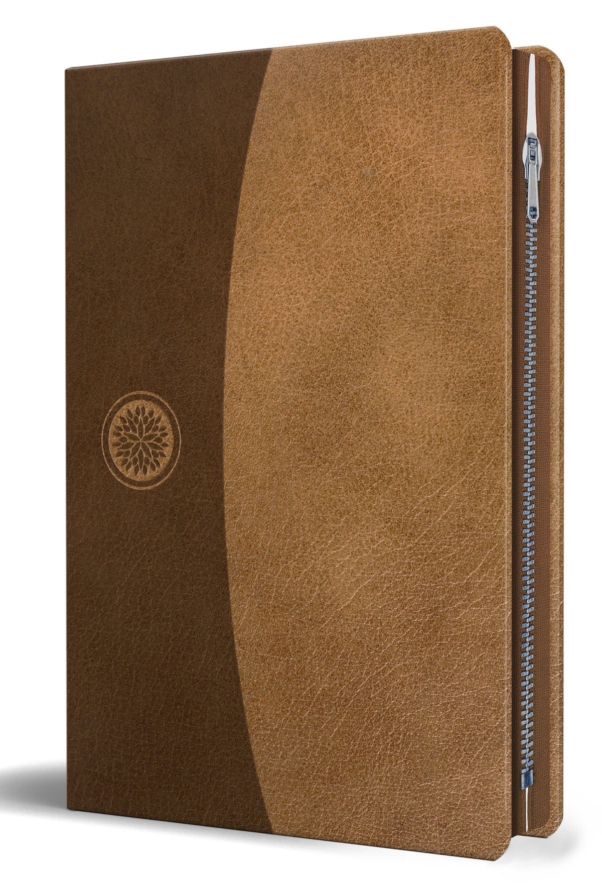 Biblia Reina Valera 1960 Tamaño grande, letra grande piel canela con cremallera / Spanish Holy Bible RVR 1960. Large Size Large Print Brown Leather with Zipper cover (ISBN 9781644732205)