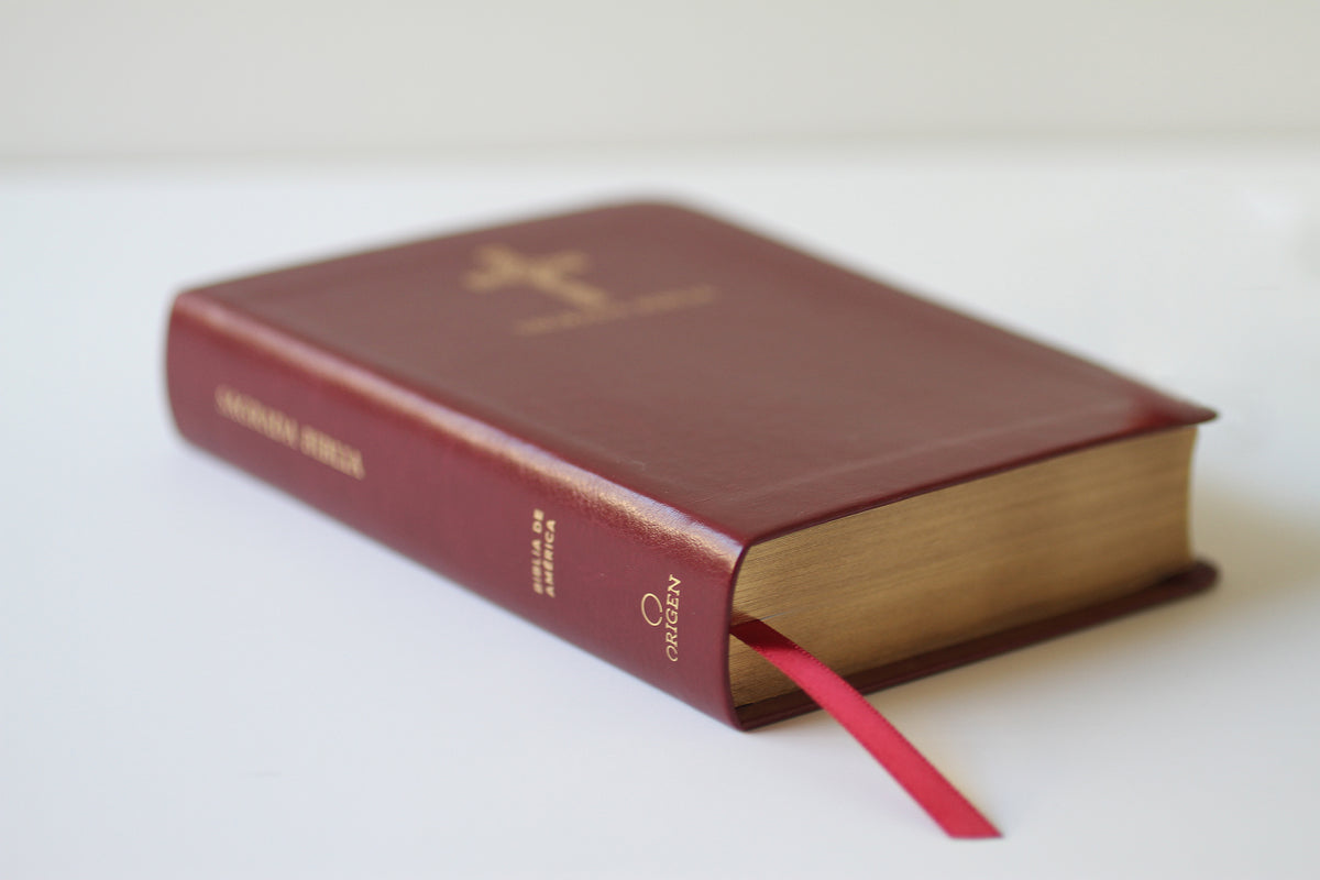 Biblia Católica en español. Símil piel vinotinto, tamaño compacto / Catholic Bible. Spanish-Language, Leathersoft, Wine, Compact interior 3 (ISBN 9781644733011)