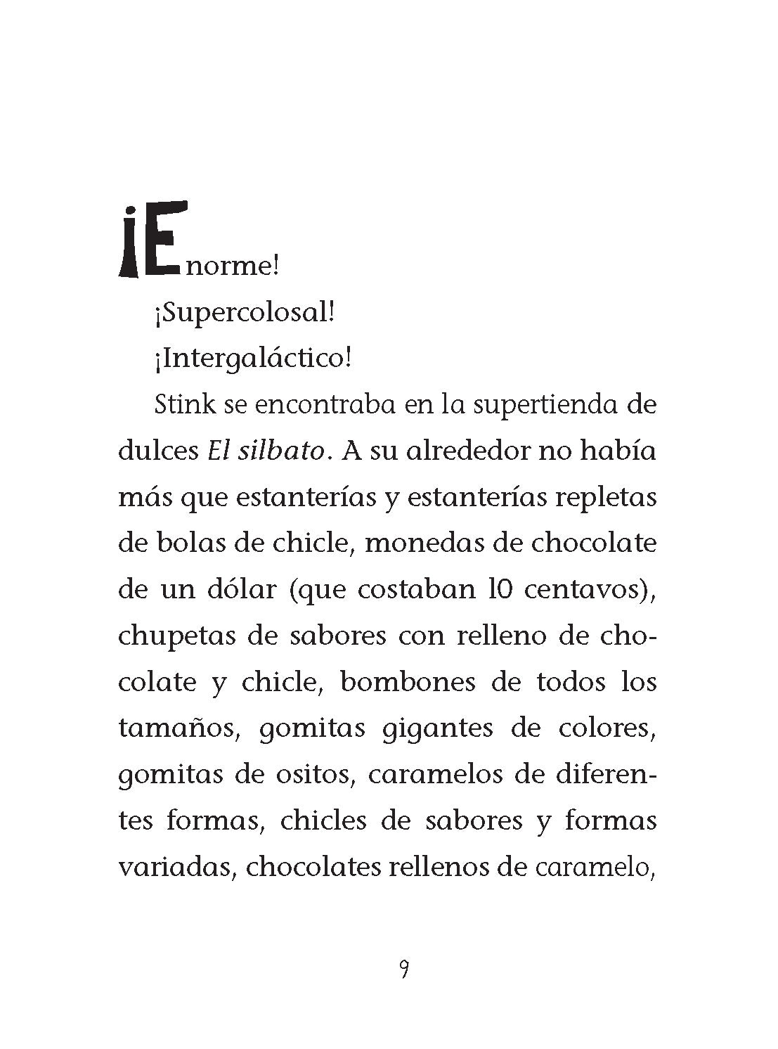 Stink y el increíble Rompemuelas Supergaláctico / Stink and the Incredible Super -Galactic Jawbreaker interior 1 (ISBN 9781644733462)