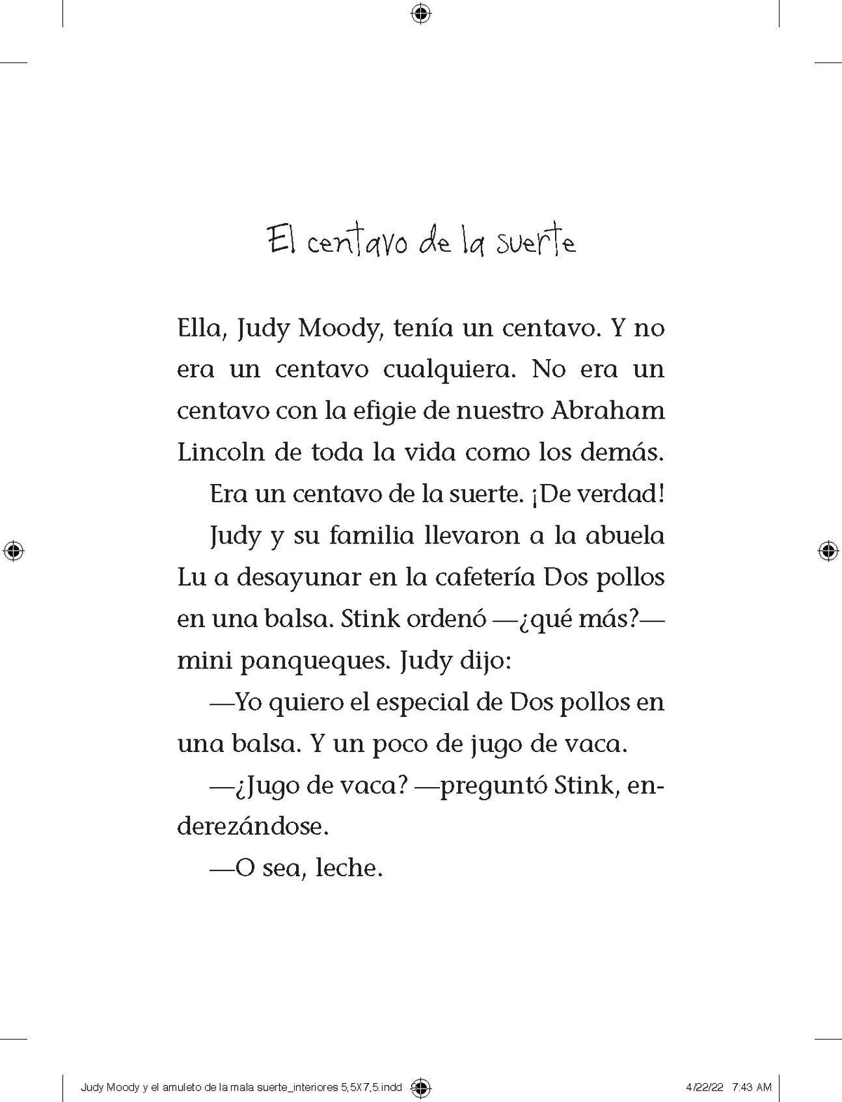 Judy Moody y el amuleto de la mala suerte / Judy Moody and the Bad Luck Charm interior 8 (ISBN 9781644733516)