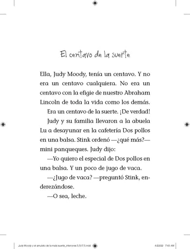 Judy Moody y el amuleto de la mala suerte / Judy Moody and the Bad Luck Charm interior 8 (ISBN 9781644733516)