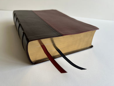RVR 1960 Biblia de estudio Dake, tamaño grande, piel duotono marrón / Spanish RVR 1960 Dake Study Bible, Large Size, Duotone Brown Leather interior 5 (ISBN 9781644733684)