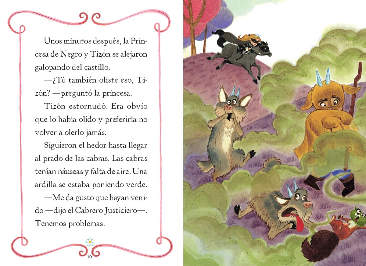 La Princesa de Negro y la batalla del baño / The Princess in Black and the Bathtime Battle interior 2 (ISBN 9781644733844)