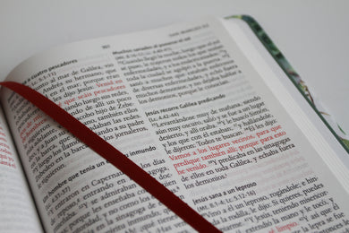 Biblia RVR 1960 letra grande Tapa dura y tela verde con flores tamaño manual / Bible RVR 1960 Handy Size Large Print Hardcover Cloth with Green Floral interior 1 (ISBN 9781644733981)