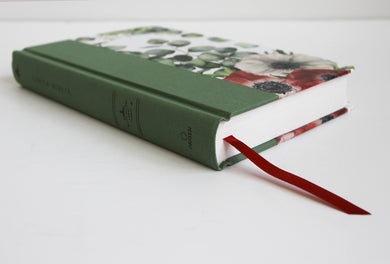 Biblia RVR 1960 letra grande Tapa dura y tela verde con flores tamaño manual / Bible RVR 1960 Handy Size Large Print Hardcover Cloth with Green Floral interior 3 (ISBN 9781644733981)