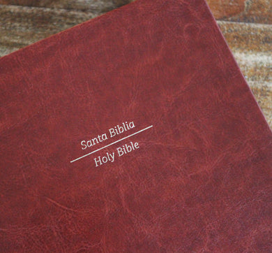 Biblia Bilingüe Reina Valera 1960/ESV Tamaño grande piel marrón / Bilingual Bible RVR60/English Standard Large Size Large Print Leather interior 2 (ISBN 9781644734032)