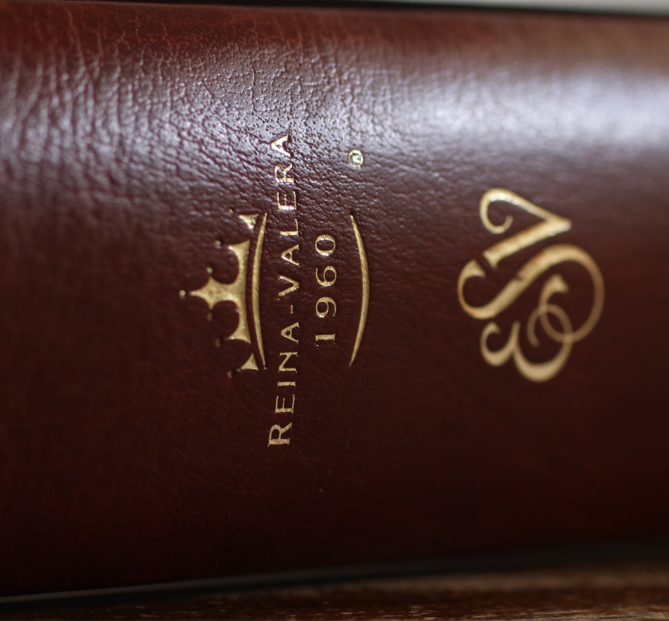 Biblia Bilingüe Reina Valera 1960/ESV Tamaño grande piel marrón / Bilingual Bible RVR60/English Standard Large Size Large Print Leather interior 3 (ISBN 9781644734032)