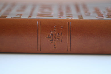 Biblia RVR60 letra grande tamaño manual, simil piel canela con nombres de Dios / Spanish Bible RVR60 Handy Size Large Print Leather soft Brown with Names of Go interior 6 (ISBN 9781644734957)