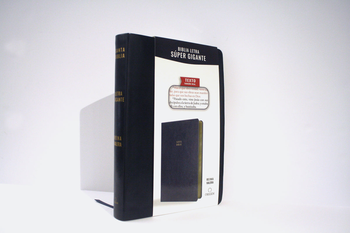 Biblia Reina Valera letra súper gigante, símil piel negro / Spanish Bible Reina Valera Super Giant Print, Black Leathersoft interior 4 (ISBN 9781644735664)