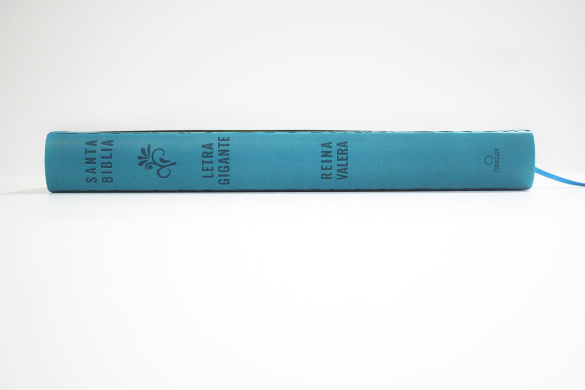 Biblia Reina Valera letra súper gigante, símil piel aguamarina / Spanish Bible Reina Valera Super Giant Print, Aquamarine Leathersoft interior 2 (ISBN 9781644735688)